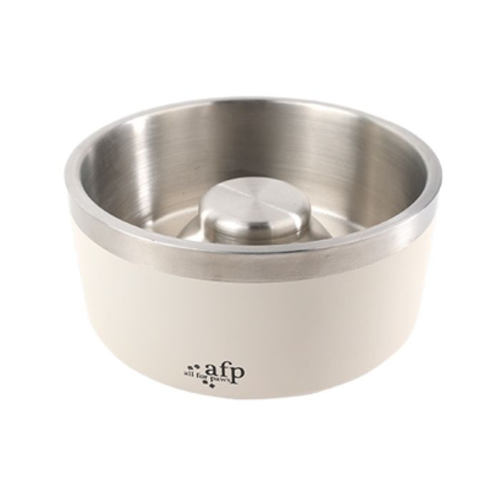 All For Paws Lifestyle metalna posuda za pse M / 900ml bijela