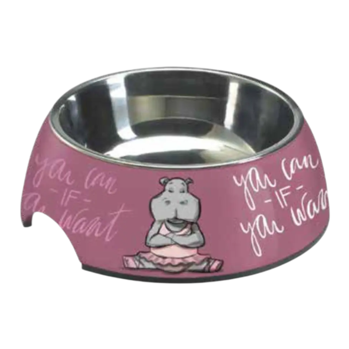 Croci Melamine Hippo metalna posuda za pse 800ml