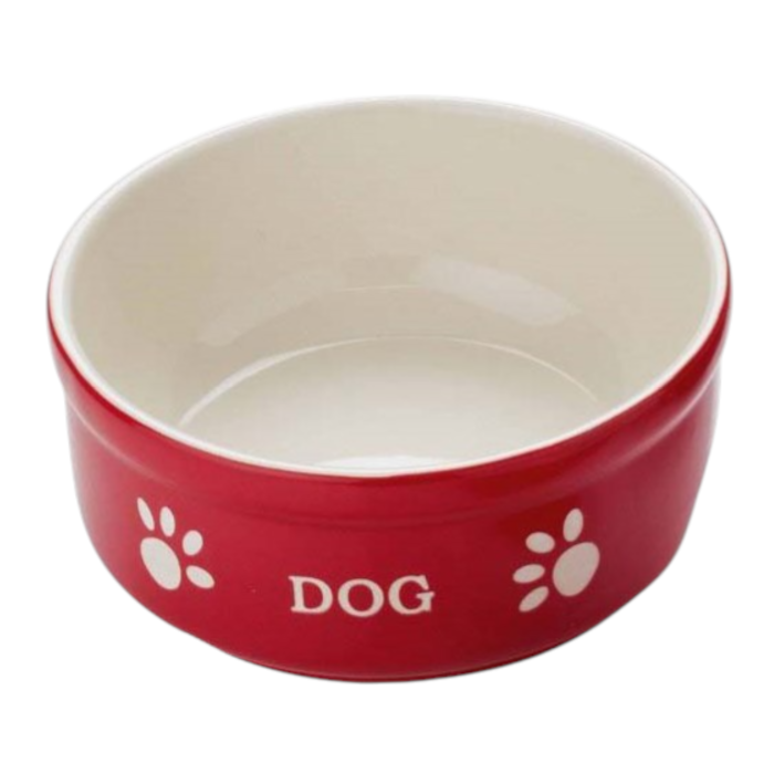 Nobby Dog keramička posuda za pse 250ml crvena/bež