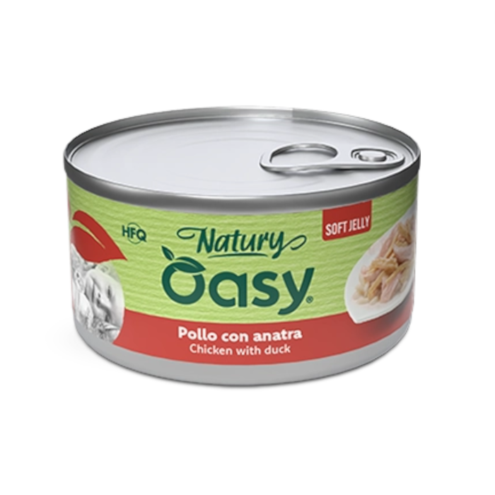 OASY Natury Adult Soft Jelly Chicken & Duck - piletina i patka u želeu hrana za mačke 85g