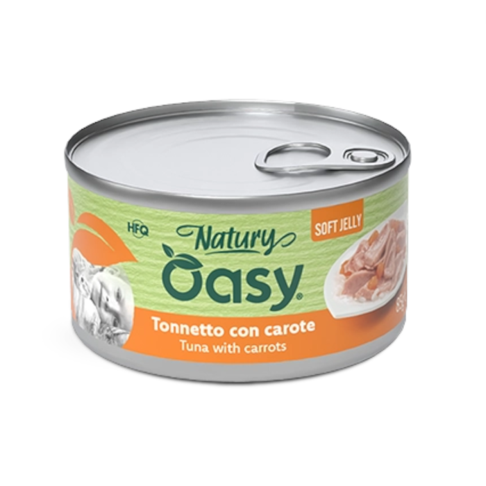 OASY Natury Adult Soft Jelly Tuna & Carrots  - tuna i mrkva u želeu hrana za mačke 85g
