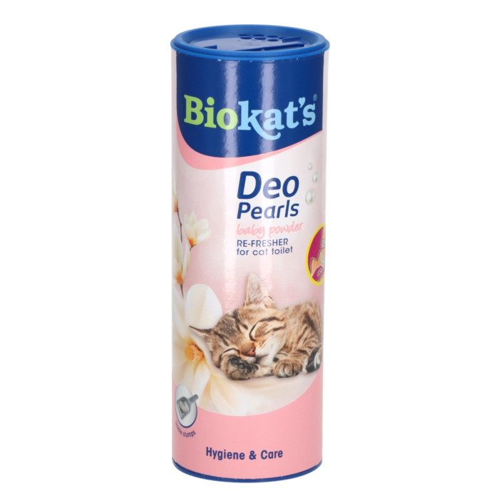 GimCat Biokat`s Deo Pearls Baby puder za posip za mačke 700g