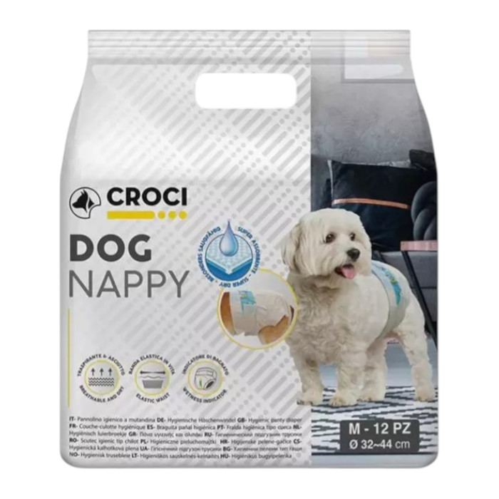 Croci Dog Nappy pelene za pse M 12 kom