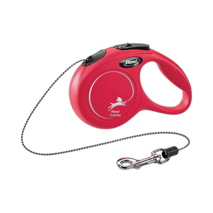 Flexi Classic povodac za pse i mačke 3m / XS cord - crveni