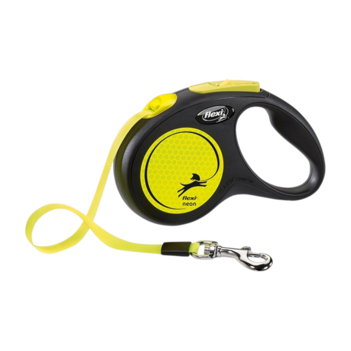 Flexi Neon povodac za pse i mačke 3m / XS tape - žuti