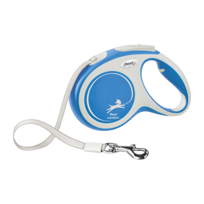 Flexi Comfort povodac za pse 5m / S tape - plavi