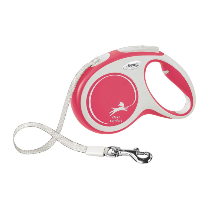 Flexi Comfort povodac za pse 5m / L tape - crveni