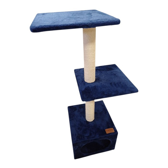 Croci Munich grebalica za mačke 35x35x103cm plava