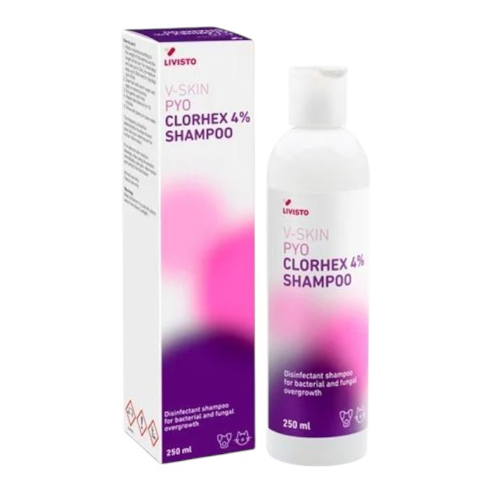 V-Skin Pyo Clorhex 4% šampon kod svrbeža kože kod pasa i mačaka 250ml