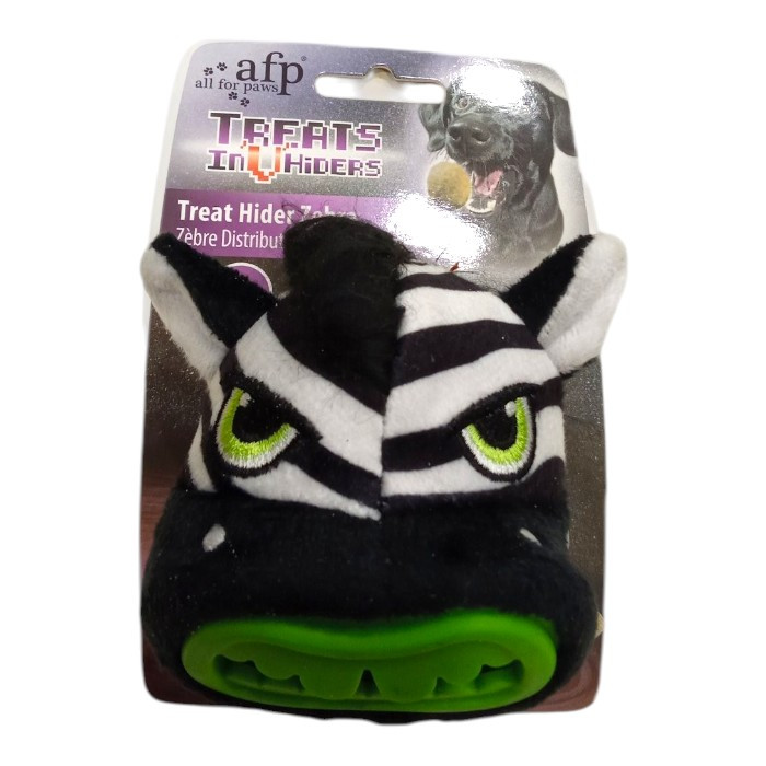 All for Paws Treat Invhiders zebra igračka za skrivanje poslastica za pse S