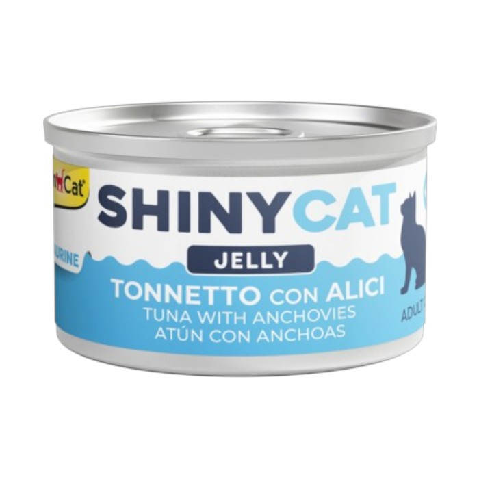 GimCat Adult Shiny Cat Jelly tuna i inćuni u želeu hrana za mačke 70g
