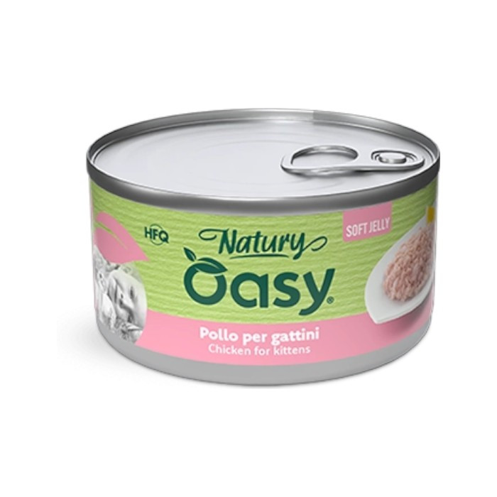 OASY Natury Soft Jelly Kitten Chicken - piletina u želeu hrana za mačiće 85g