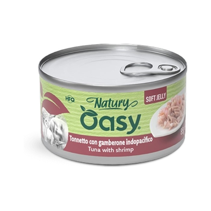 OASY Natury Soft Jelly Adult Tuna & Shrimps - riba sa račićima u želeu hrana za mačke 85g