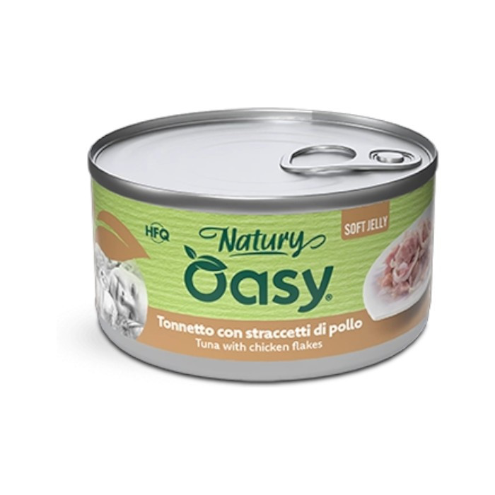 OASY Natury Soft Jelly Adult Tuna & Chicken flakes - tuna i piletina u želeu hrana za mačke 85g