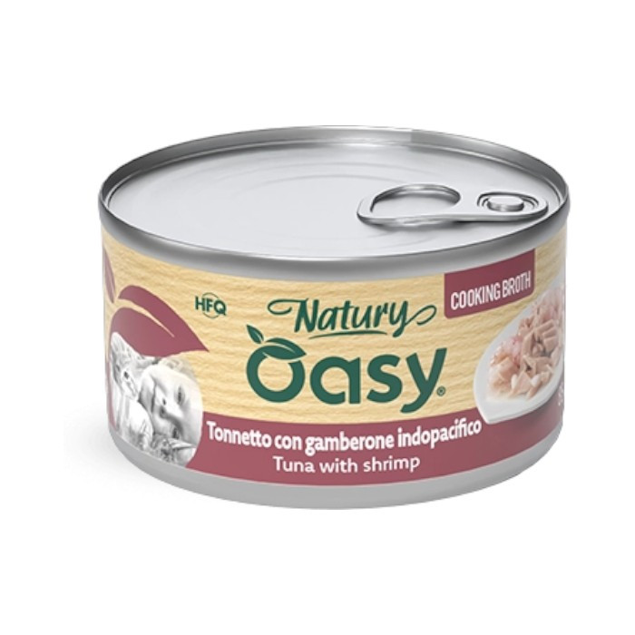 OASY Natury Cooking Broth Adult Tuna & Shrimp - riba i račići u temeljcu hrana za mačke 85g