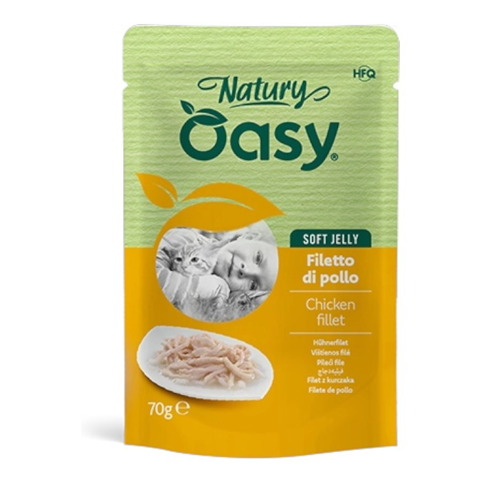 OASY Natury Soft Jelly Adult Chicken & Quinoa - piletina i kvinoja u želeu hrana za mačke 70g