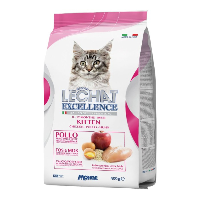 LeChat Excellence Kitten Chicken piletina suha hrana za mačiće 400g