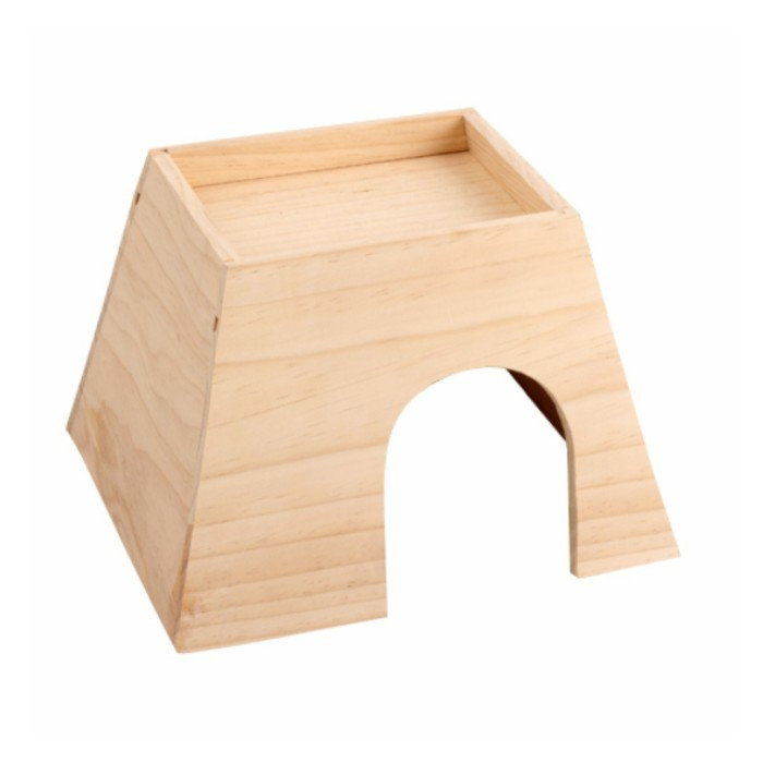 Pawise skrovište za glodare od drveta