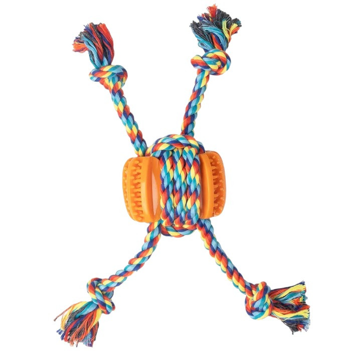 Pawise  Floss Tugger Bone igračka kost sa užetom za pse