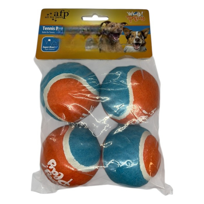 All for Paws Wag Play Tennis Ball loptice za pse 4 kom