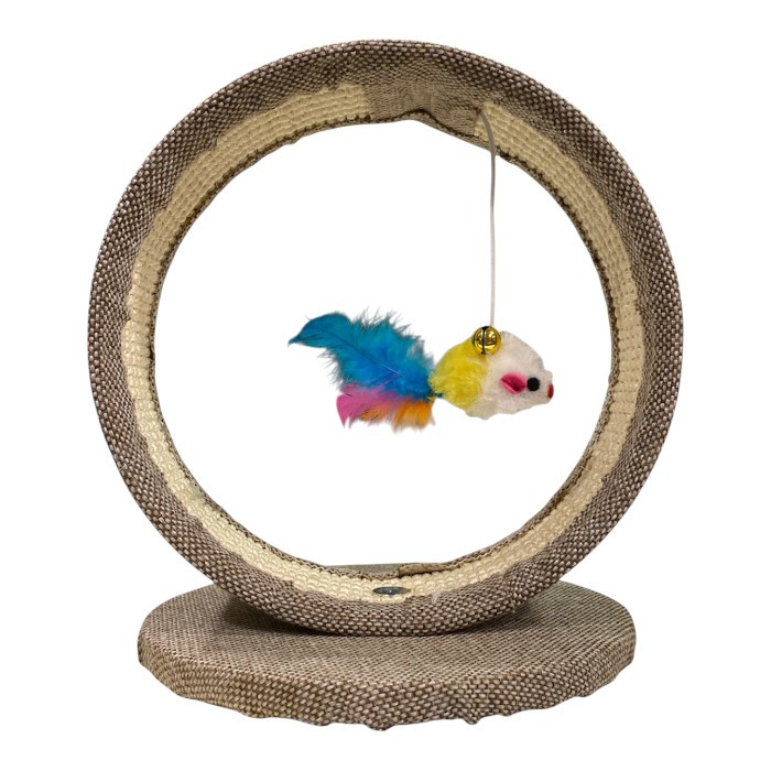 MP okrugla grebalica za mačke sa igračkom 19x22cm