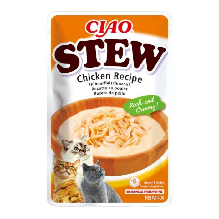 Ciao Stew Chicken pileći gulaš poslastica za mačke 40g