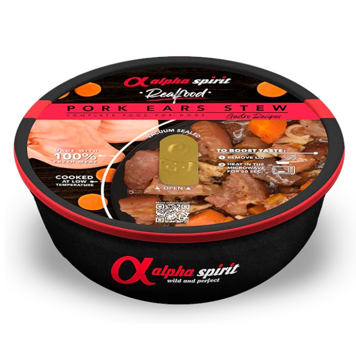 Alpa Spirit Real Food Pork Ears Stew gulaš od svinjskih ušiju za pse 280g