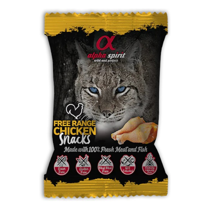 Alpha Spirit Free Range Chicken Snacks poslastica sa piletinom za mačke 50g