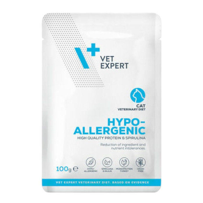 Vet Expert Hypo-Allergenic puretina dijetetalna hrana za mačke 100g