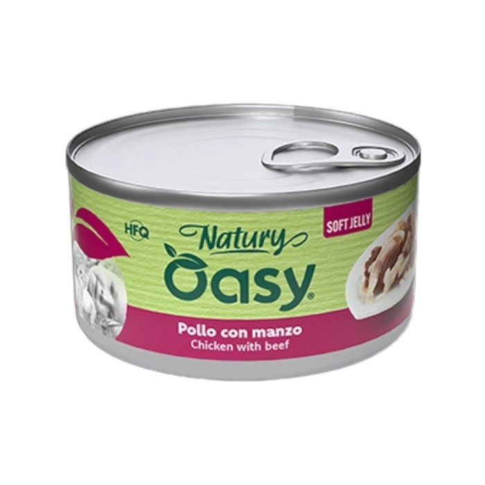 OASY Natury Soft Jelly Adult Chicken & Beef - piletina i govedina u želeu hrana za mačke 85g
