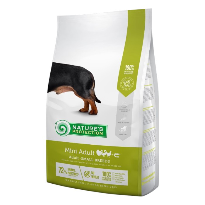 Nature's Protection Mini Adult Poultry - perad i račići suha hrana za male pse 2kg