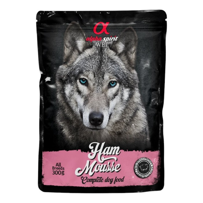 Alpha Spirit Wet Mousse Jamon svinjetina hrana u umaku za pse 300g
