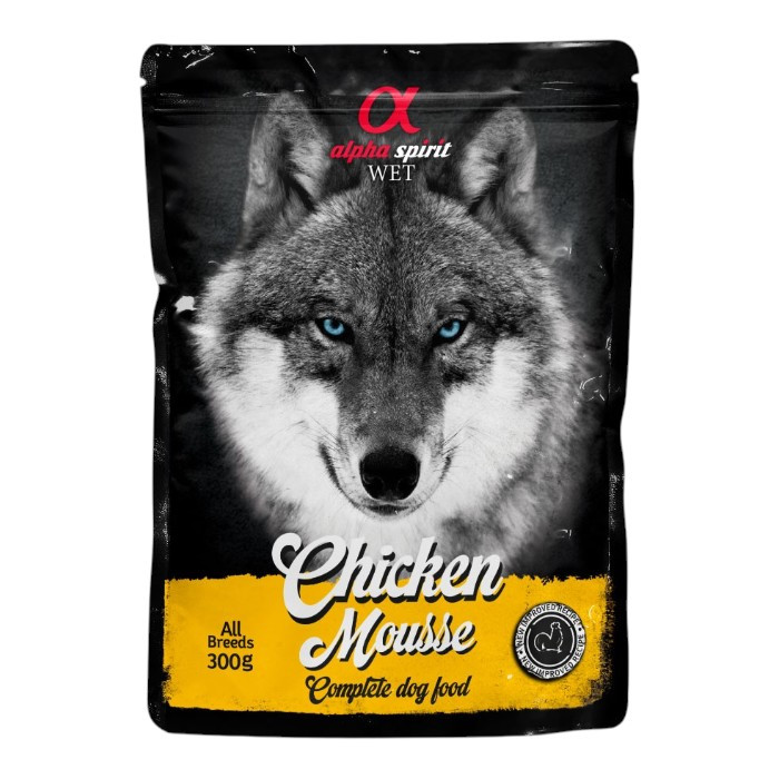 Alpha Spirit Wet Mousse Chicken piletina hrana u umaku za pse 300g