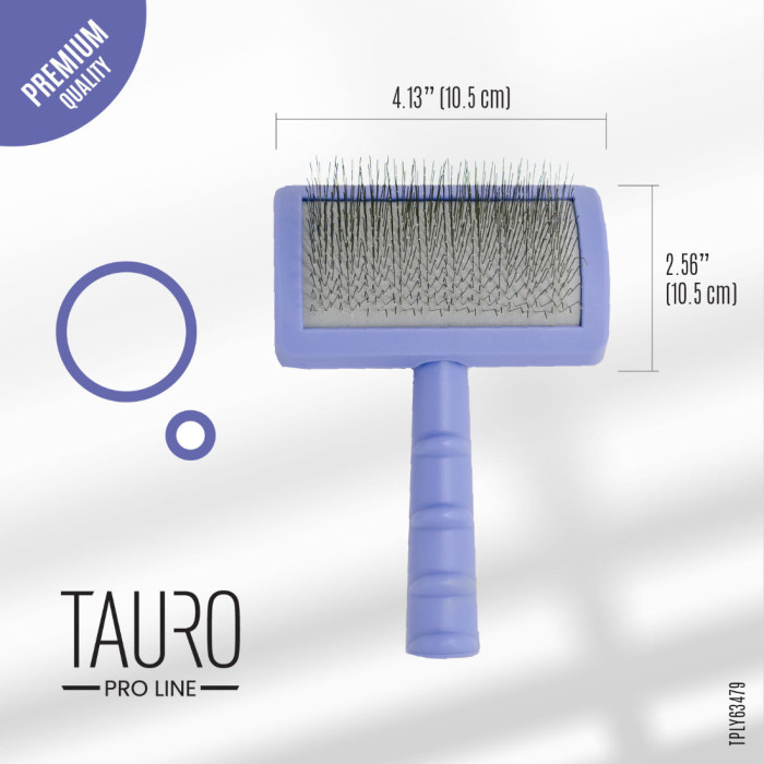 Tauro Pro Line četka za pse i mačke za linjanje, dugu i kratku dlaku zubi 20mm ljubičasta