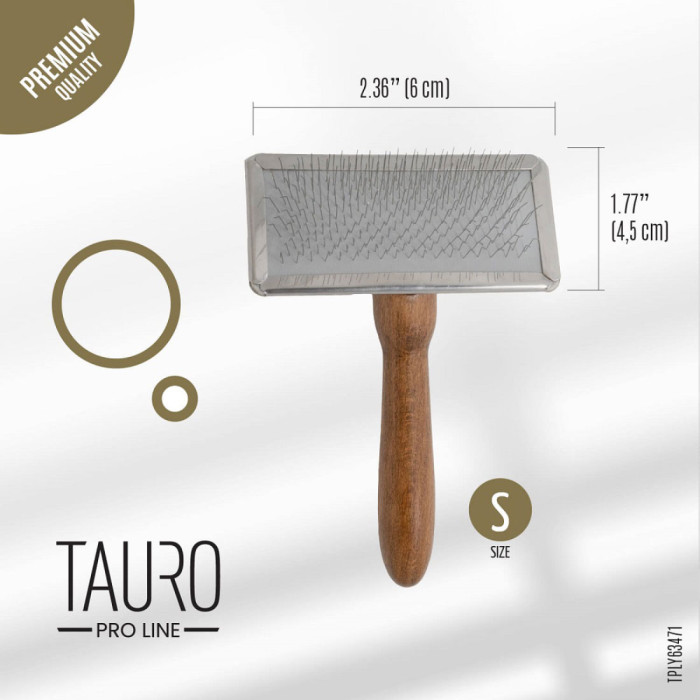 Tauro Pro Line četka sa metalnim obodom zubi 11mm za pse S 4,5x6cm