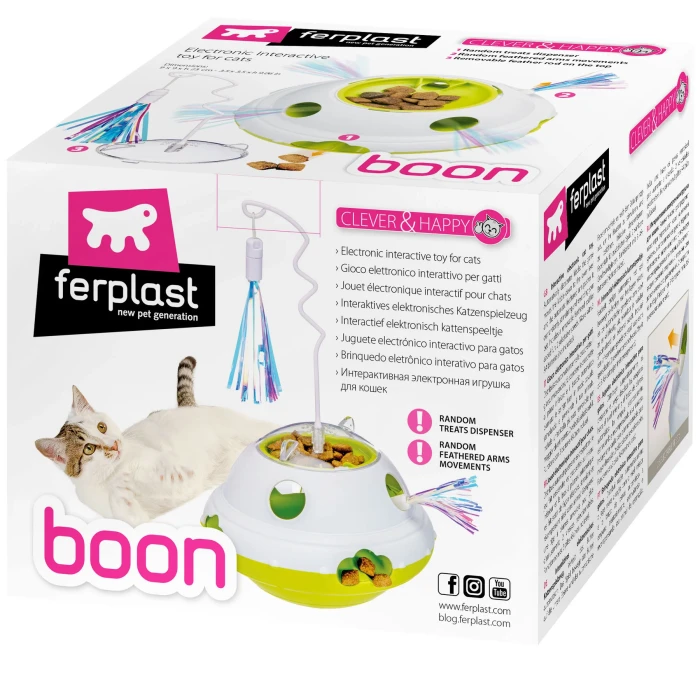 Ferplast Boon interaktivna igračka za mačke 9x9x23cm