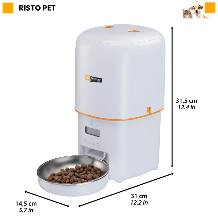 Ferplast Risto Pet automatska hranilica za pse i mačke 14,5x31x31,5cm
