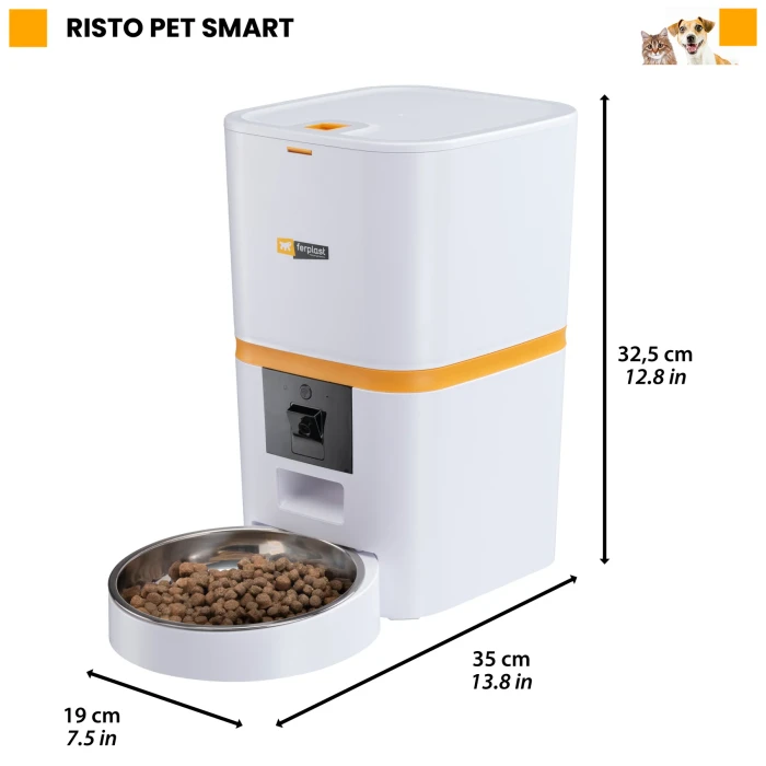 Ferplast Risto Pet Smart automatska hranilica za pse i mačke 19x35x32,5cm