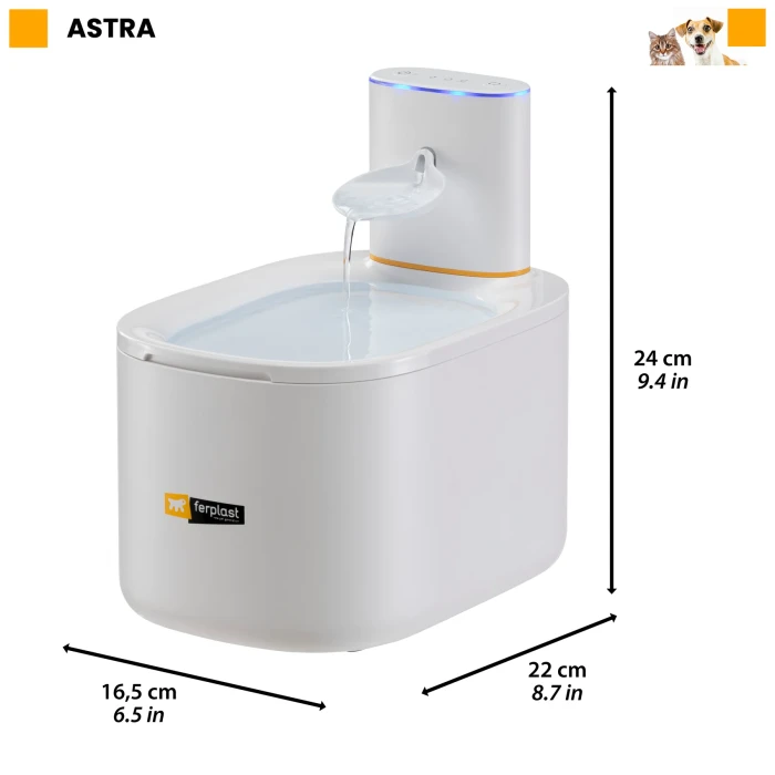 Ferplast Astra fontana za mačke i male pse 16,5x22x24cm - 3,5 litra