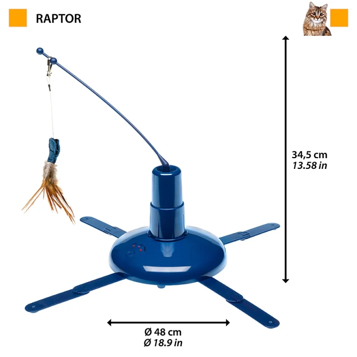 Ferplast Raptor interaktivna igračka za mačke Ø 48x34,5cm