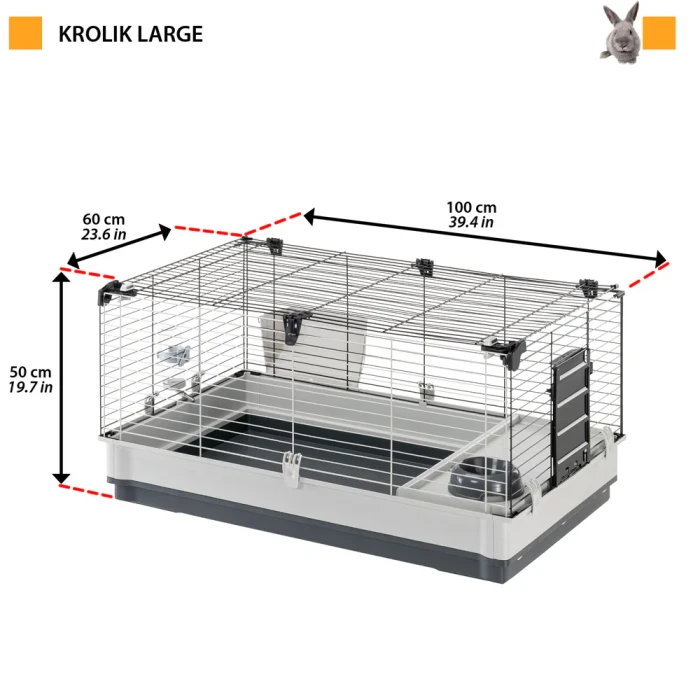 Ferplast Krolik kavez za kuniće i zamorce 100x60x50cm L