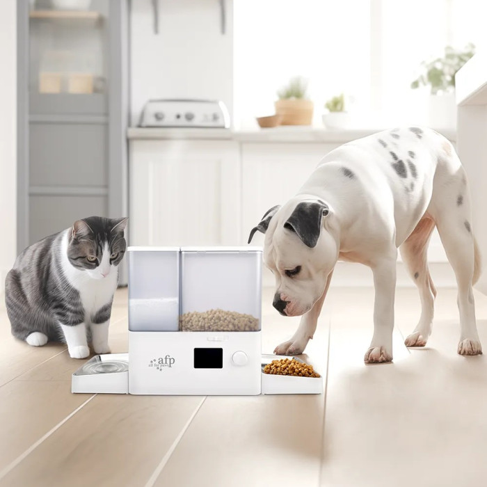All For Paws Pet Feeder Pro automatska hranilica sa pojilicom, 6 hranjenja, 2-u-1 za pse i mačke