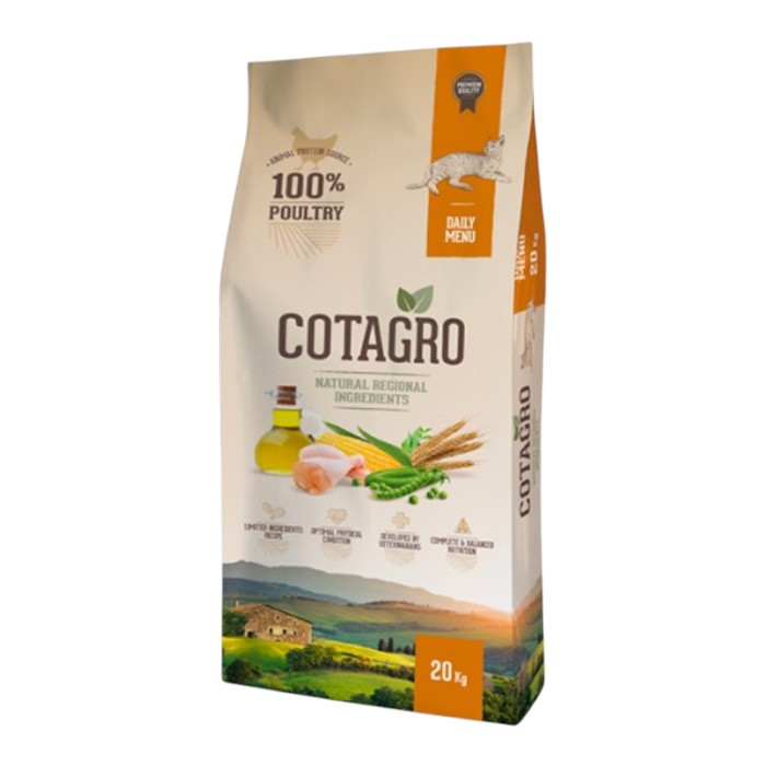 Cotagro Daily Menu Chicken - piletina suha hrana za mačke 20kg