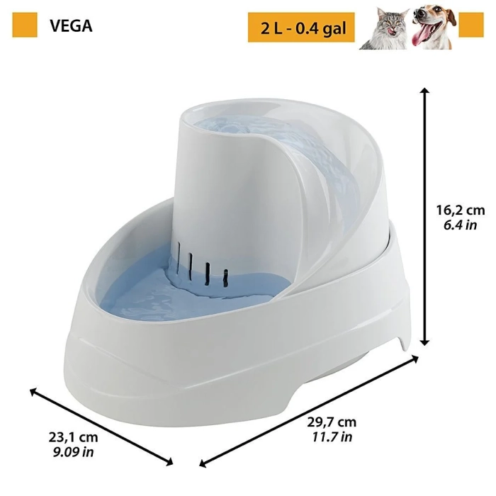 Ferplast Vega fontana za mačke i male pse 2 lit