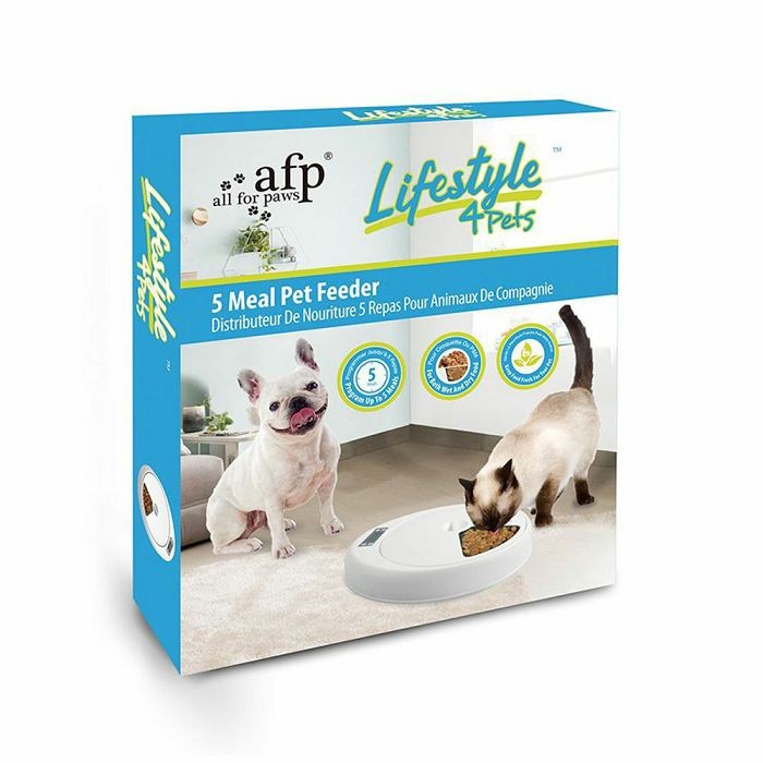 All for Paws 5 Meal Pet Feeder automatska hranilica za male pse i mačke