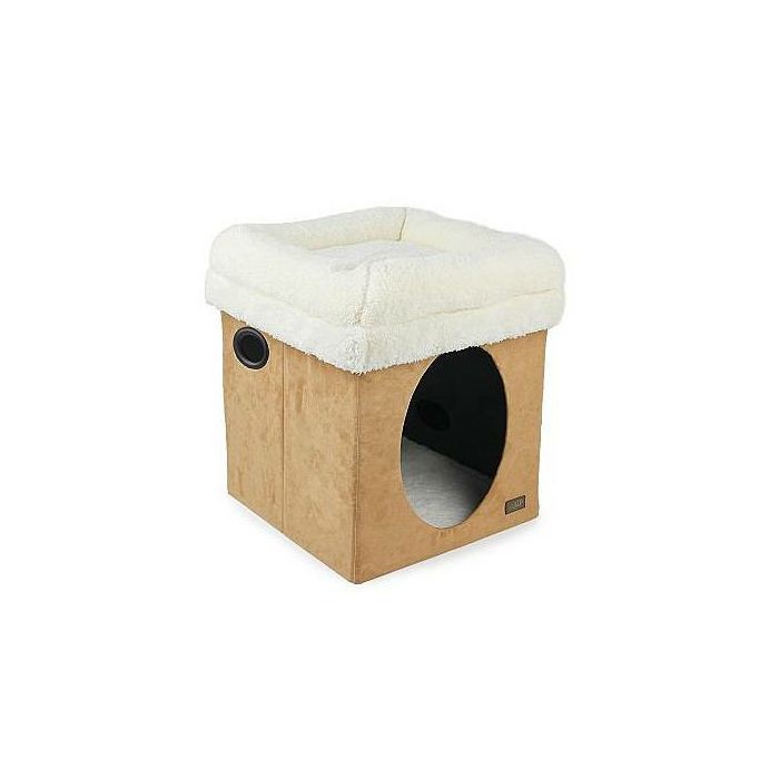 All for Paws Cat Castle kućica za mačke 2u1 bež