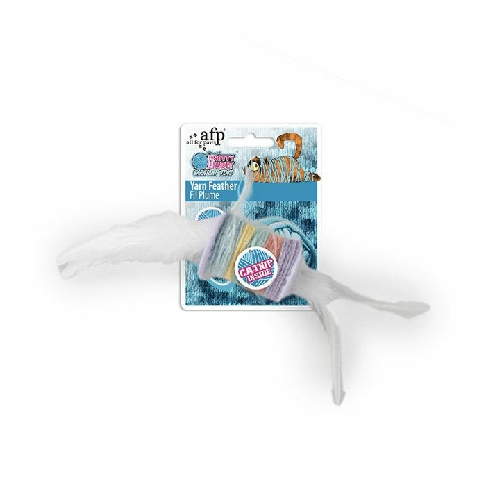 All for Paws Yarn Feather igračka za mačke sa macinom travom