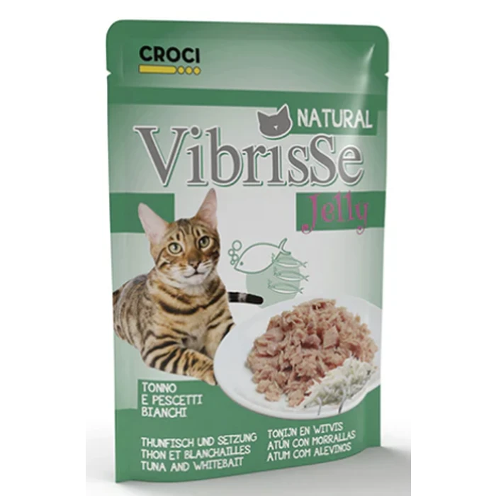 Croci Vibrisse Pouch Jelly tuna i bijela riba hrana za mačke 70g
