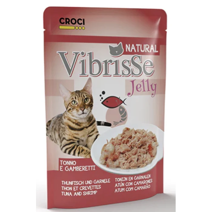 Croci Vibrisse Pouch Jelly tuna i račići hrana za mačke 70g