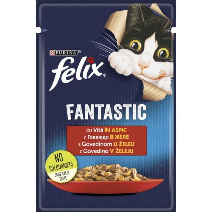 Felix Fantastic hrana za mačke govedina u želeu 85 g